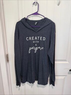 Navy Blue hooded sweatshirt